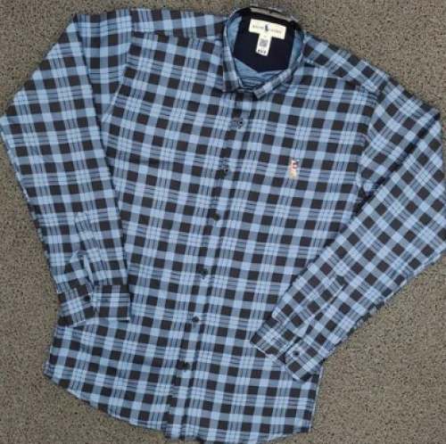 Twill Cotton Checks Pattern Shirt  by Beseller In
