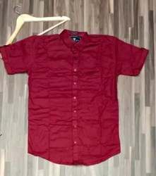 Classic Plain Cotton Half Sleeve Shirt 