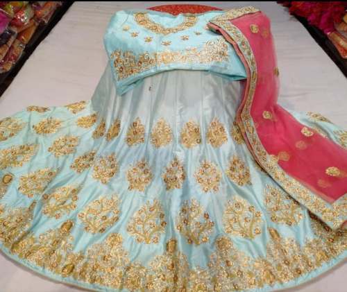 Banglory Silk Embroidery Lehenga Choli by Shree Jee Girls Collection And Boutique