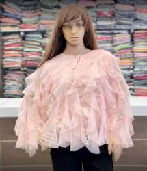 Buy Baby Pink Ruffle Top At Wholesale Price