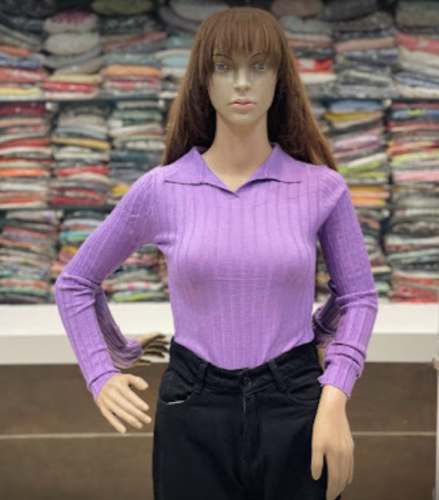 Buy Full Sleeve Violet Top At Wholesale Rate by Albeli Fashion