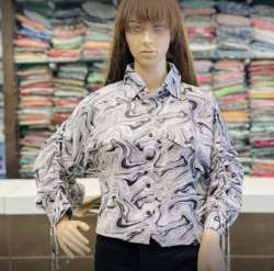 Buy Printed Black Ladies Shirt For Women