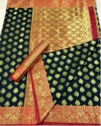Buy Banarasi Zari Weaving Saree For Women