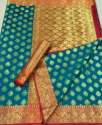 Buy Banarasi Zari Weaving Saree For Women thumb 1