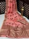 Buy Linen Cotton Meena Saree For Women thumb 1