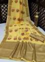 Buy Linen Cotton Meena Saree For Women thumb 2