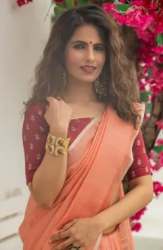 Buy Metalic Linen Saree For Women