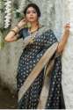 Buy Pure Banarasi Silk Zari Woven Saree thumb 2