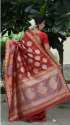 Buy New Collection Bridal Silk Red Saree For Women thumb 1