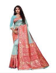 Buy Wedding Jacquard Banarasi Silk Saree