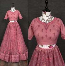 Buy Zari Embroidery Work Lehenga Choli