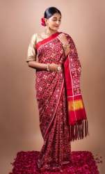Fancy HandCraft  Choktha Bhaat Patola saree