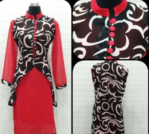 Buy Chiffon Printed Kurti For Women