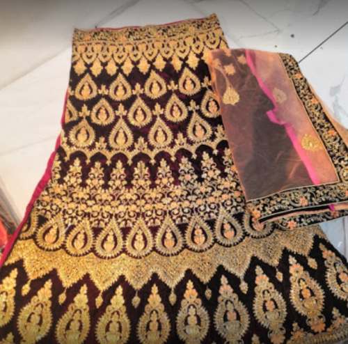 Buy Maroon Embroidery Lehenga Choli  by New Rajarani Fancy House