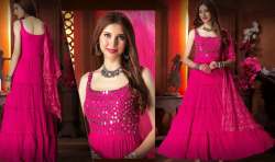 Stylish Dark Pink Long Gown 