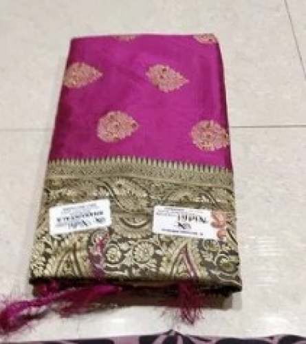 Stylish Pink Banarasi Silk Saree in Singrauli by Sinduriya Traders