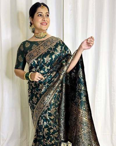 Beautiful Rich Pallu Banarasi Silk Saree