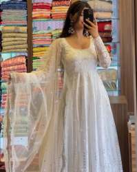 Designer Look Embroidery And 5mm Sequence gown