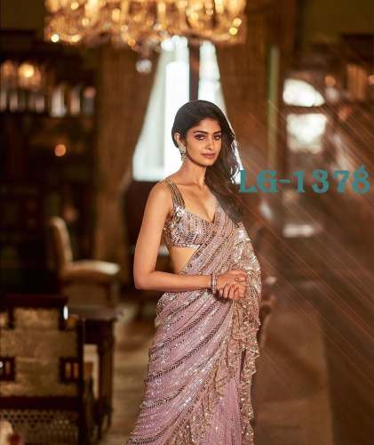 Sequence 5mm Embroidered Party Wear Saree 