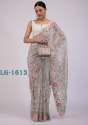 wedding-wear-organza-thread-work-saree