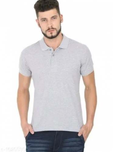 Plain Collar Neck Corporate T shirt by Mynda Clothing