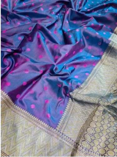 Purple Silk Designer Saree at wholesale rate  by Manvi Boutique