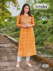 Batik Kota Doria Printed Kurti from Surat 