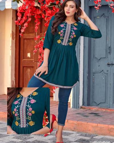 Bubbly 2.0 Formal Wear Embroidered Short Top