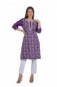 Cotton Flex Embroidered Straight Kurti  thumb 8