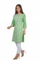 Cotton Flex Embroidered Straight Kurti  thumb 4