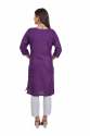 Cotton Flex Embroidered Straight Kurti  thumb 6