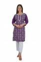 Cotton Flex Embroidered Straight Kurti  thumb 7