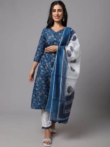 Fabulous Kurti With Pant and Dupatta Set  by Inli Exports