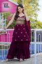Festival Season Georgette Embroidered Sharara Suit thumb 4
