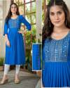 Nayra vol 1 Jari Embroidery Rayon Kurti  thumb 1