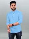 Premium Cotton Mens Plain Short Kurta  thumb 11