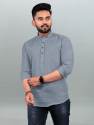 Premium Cotton Mens Plain Short Kurta  thumb 5