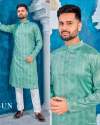 Royal Attitude Jacquard Silk Mens Kurta thumb 10