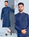Royal Attitude Jacquard Silk Mens Kurta thumb 11