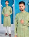 Royal Attitude Jacquard Silk Mens Kurta thumb 12