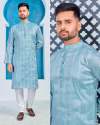 Royal Attitude Jacquard Silk Mens Kurta thumb 14