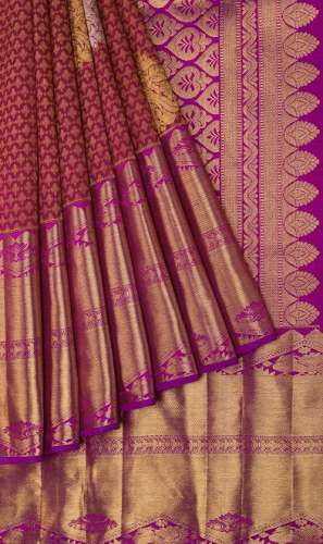 Designer Pure Silk Pink Saree  by Shiv Shahi saree centre