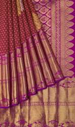 Designer Pure Silk Pink Saree 