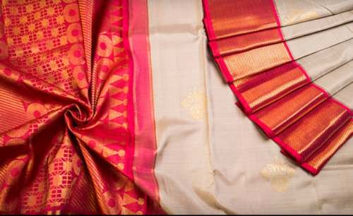 Stylish South Indian Silk Saree  by Shiv Shahi saree centre