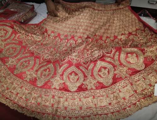 Buy New Collection Red Embroidery Lehenga Choli by Agarwal Jewellers