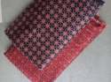 Ajrakh Red-Black Mashru Silk Fabric thumb 6