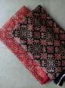 Ajrakh Red-Black Mashru Silk Fabric thumb 8