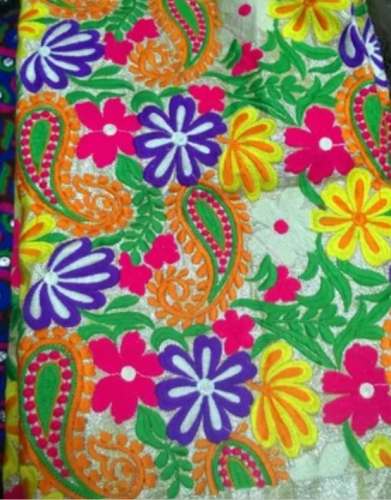 Embroidery Designer Fabric by Bombay Beauty