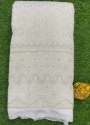 White Lucknowi Sherwani fabric 