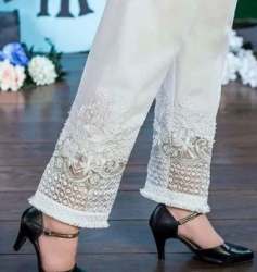 Designer Embroidered Ladies Pant